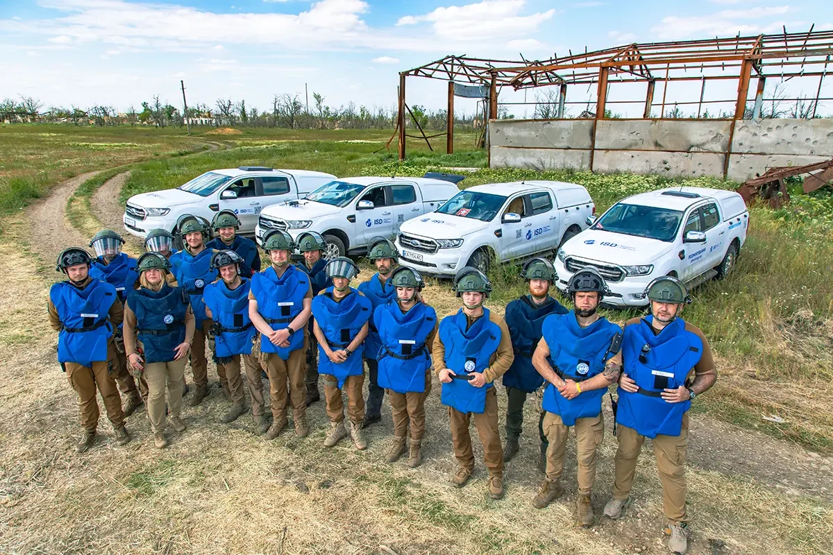 International Service Demining team
